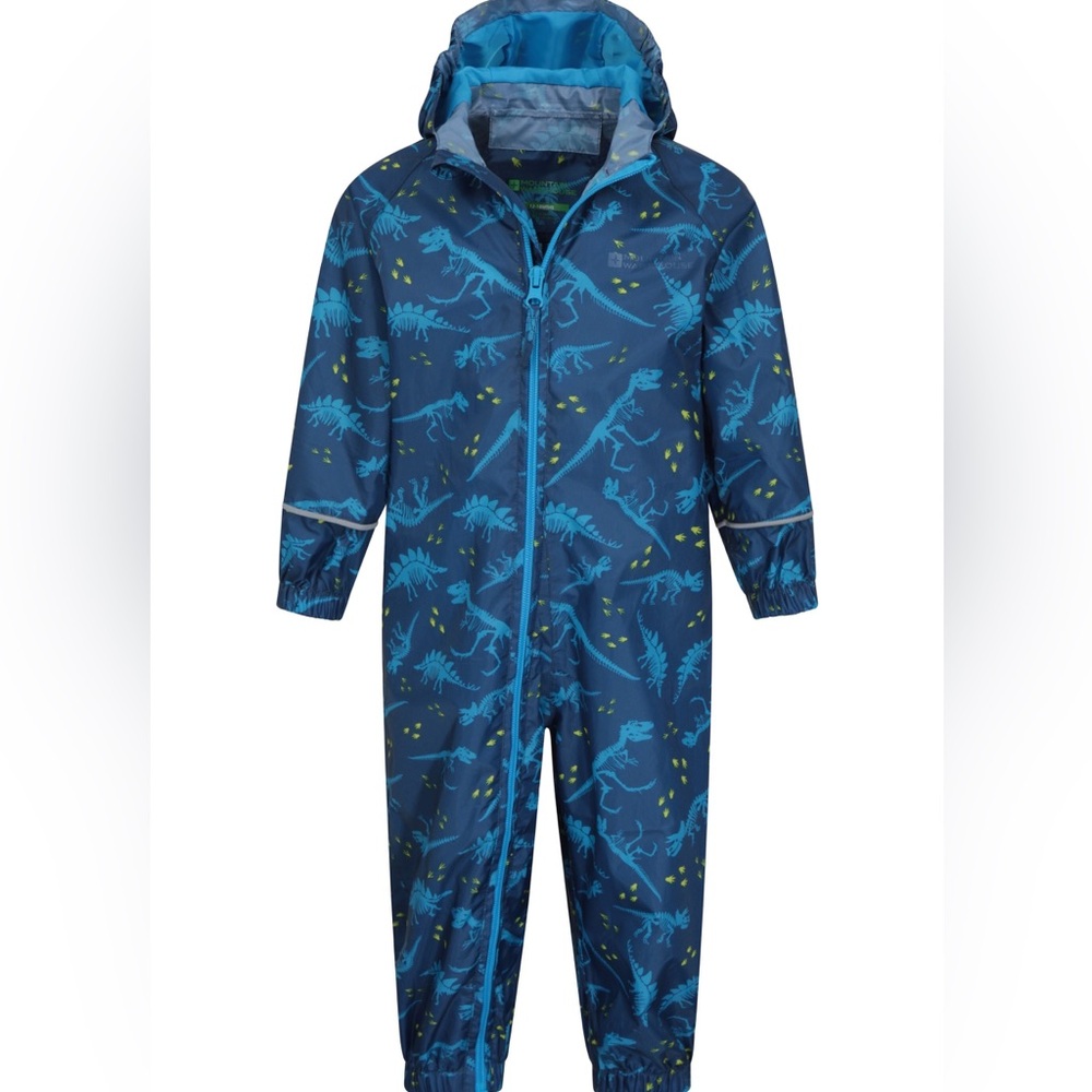 NEW WITOUT TAG Mountain Warehouse Kids Printed Waterproof Rain Suit Size 18-24M
